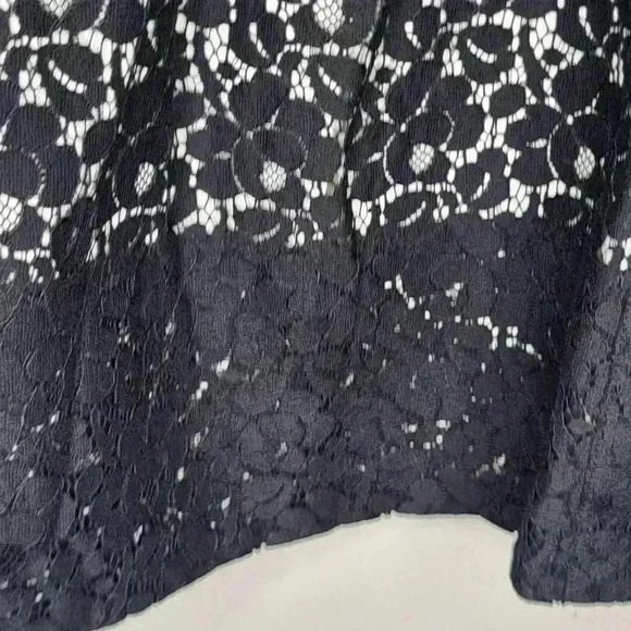 Talbots NWT New Womens Black White Lace A Line Skirt Size 4 - Picture 4 of 10